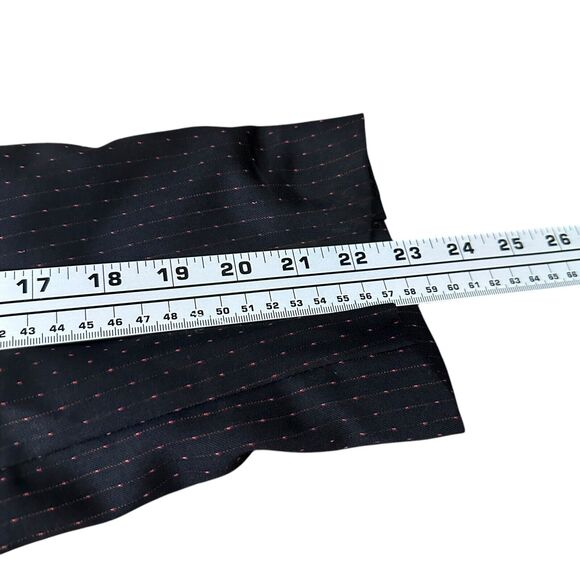 Versace Classic Suit Jacket Blazer Men's US 40R Black Red Pink Stitch Texture - Picture 10 of 11